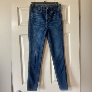 American Eagle Outfitters Blue Skinny Jeans: Next Level Stretch